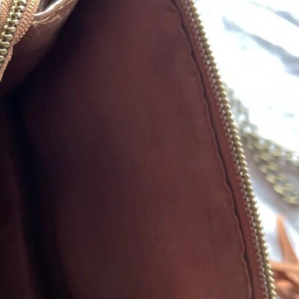 T-Shirt & Jeans Brown PU Vegan Leather Boho Bag with Matching Embroidery - Picture 14 of 14